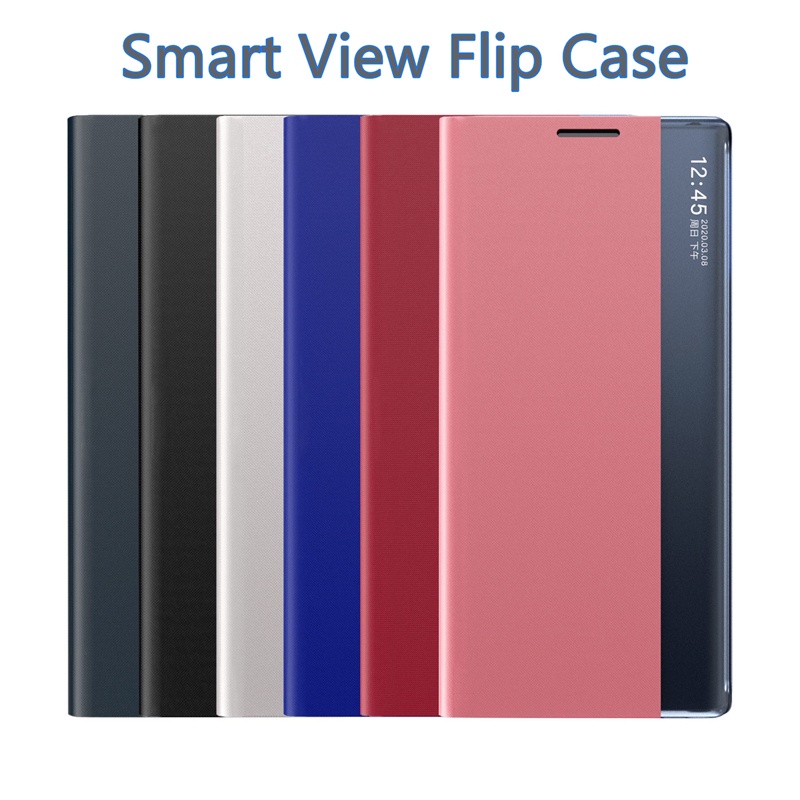 Samsung Galaxy S20 S21/Plus/Ultra S20 FE S21 FE Smart Clear View Flip Cover  Magnetic Front Cover Anti-fall Phone Case