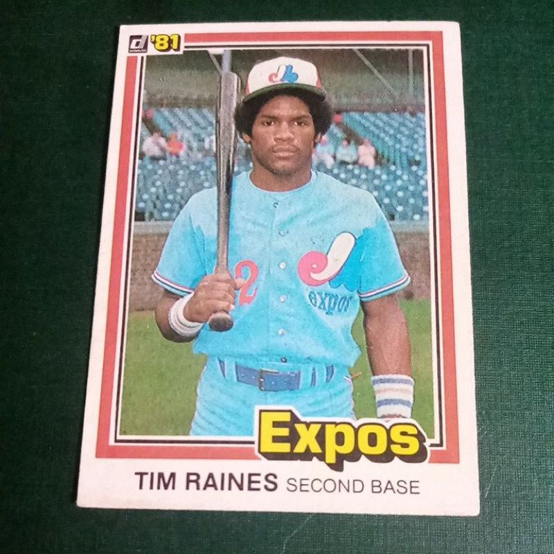 1991 Tim Rock Raines Rookie Montreal Expos MLB Sports Baseball Trading ...