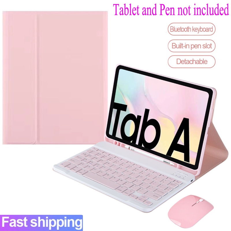 Galaxy Tab A7 Case Keyboard For Samsung Galaxy Tab A7 SM-T500 SM-505  Wireless Bluetooth Keyboard Cover Cases Casing
