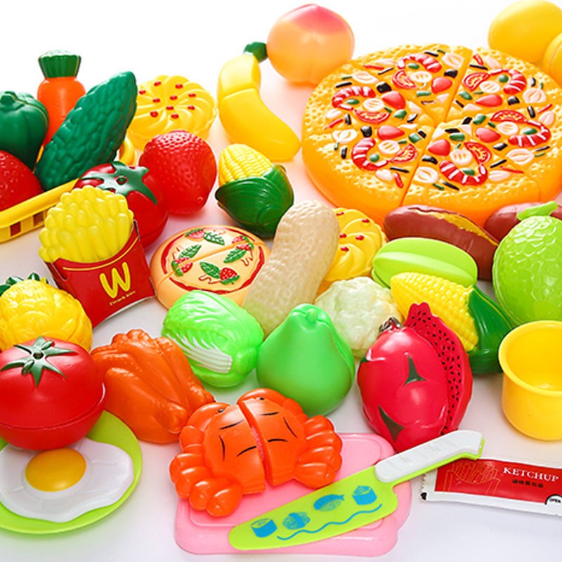 Cutable fruits, children's toys, girls, baby, vegetables, cut, cut ...