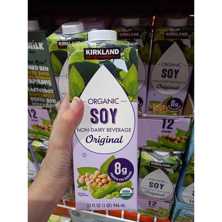 Kirkland Signature Organic Plain Soy Milk 946mL Shopee Philippines