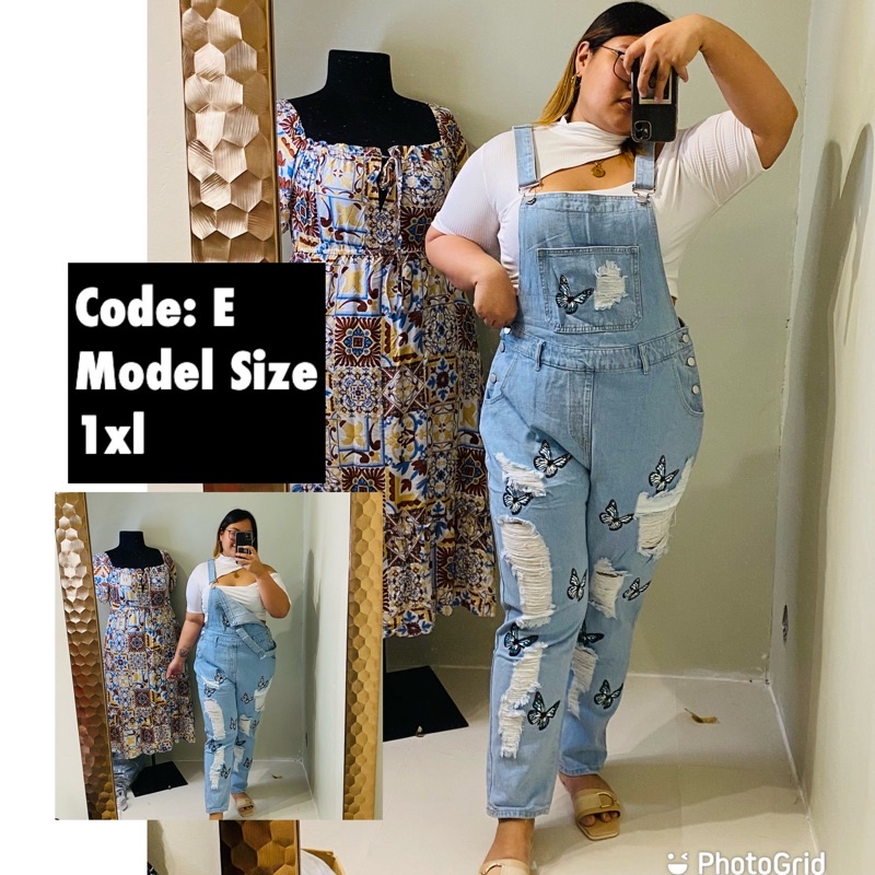 PLUS SIZE CURVE JUMPER DRESS SHORT and PANTS For Plus size and Big Size Women Shopee Philippines