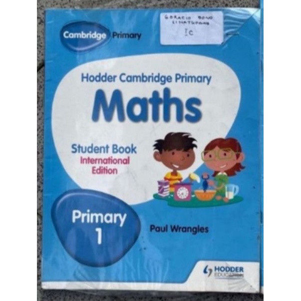 Hodder Cambridge Math Primary 1 student book (Used) | Shopee Philippines