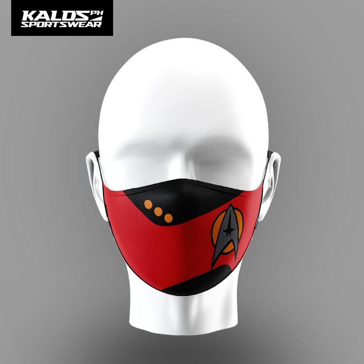 STARTREK RED COLOR WASHABLE FACEMASK | Shopee Philippines