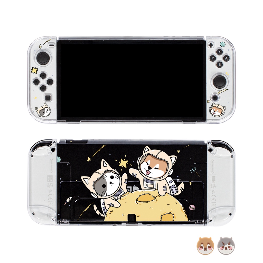 Nintendo Switch Oled Protective Case Star Cat and Dog Theme OLED ...