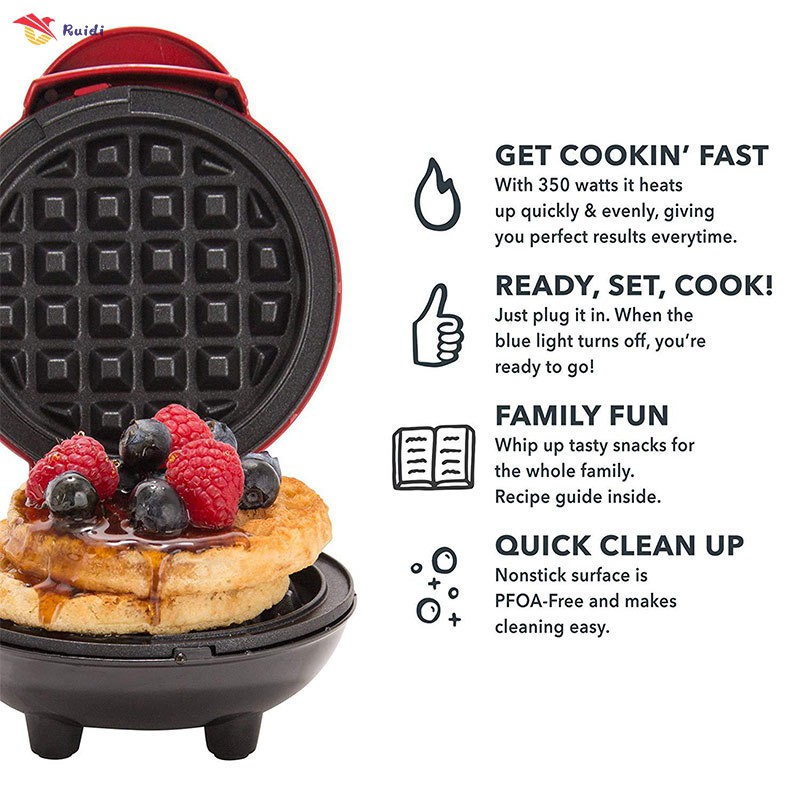 Mini Waffle Maker Machine for Individual Waffles Hash Browns Breakfast
