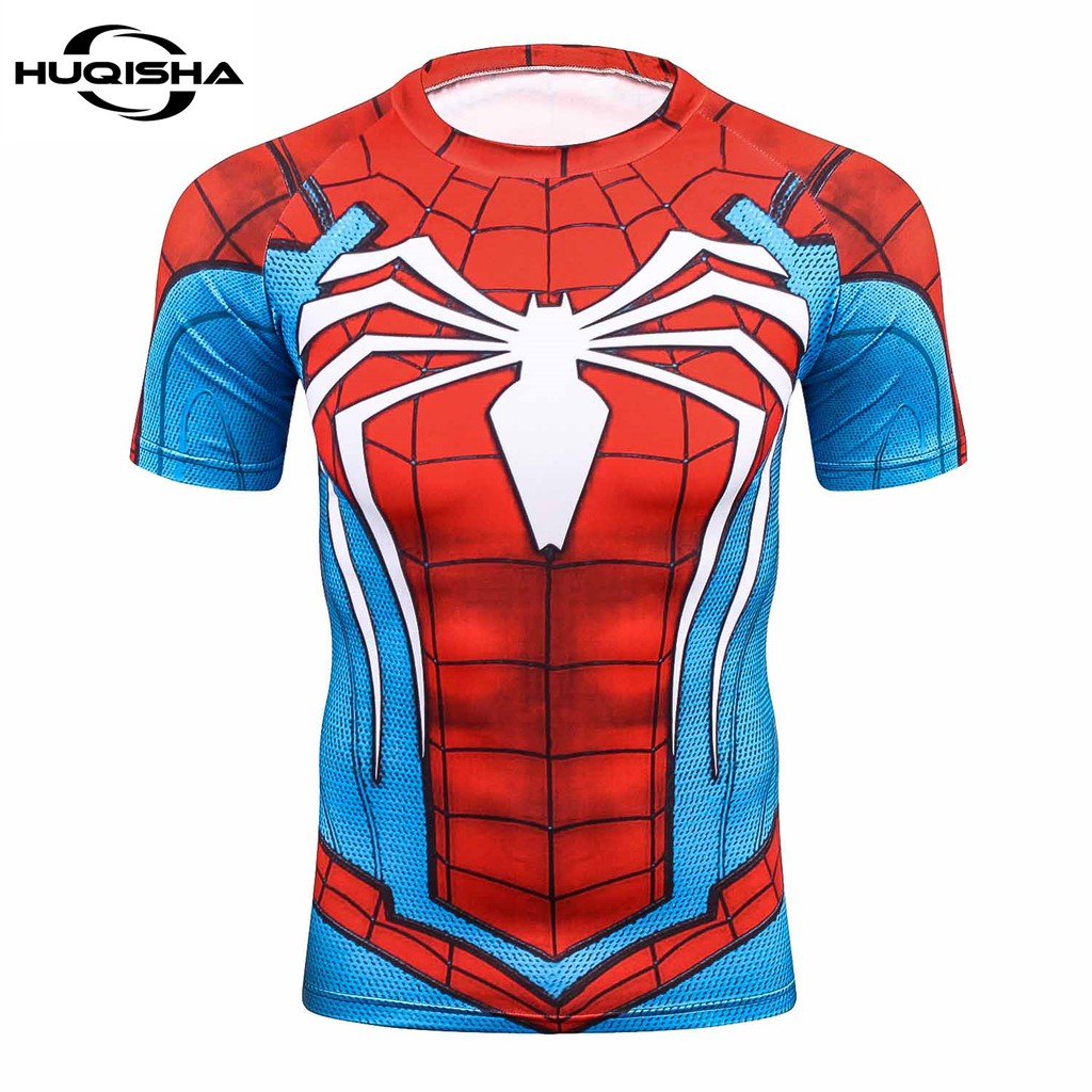 New Compression Spiderman T shirt Men Short Sleeve Superhero Sportswear T Shirt Summer Fashion Bodybuilding Tshirt Shopee Philippines
