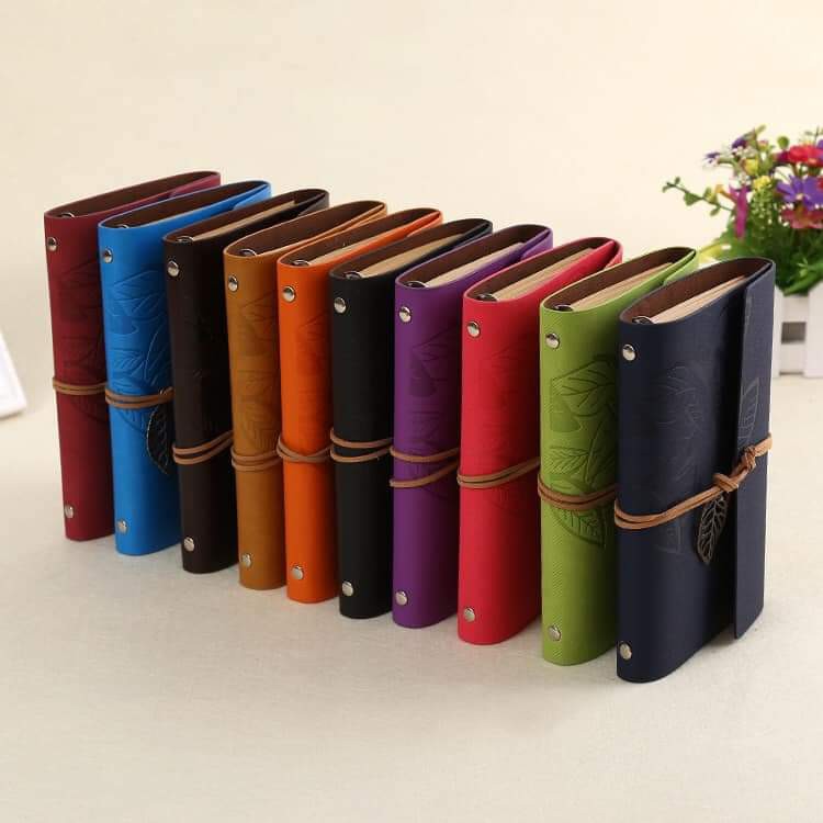 Notebook Journal Handmade Vintage Travel Diary Leaf Rope Writing ...
