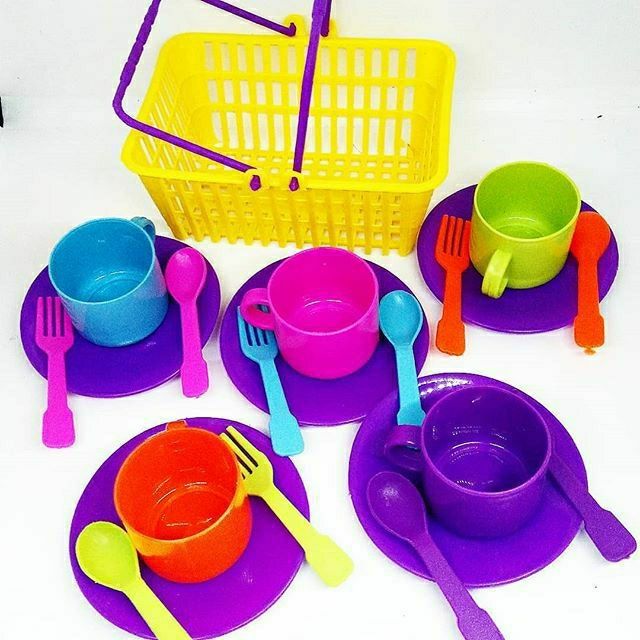 FUNandSMART Kitchen and/or Dinner Plastic Wares Bahay Bahayan Luto ...