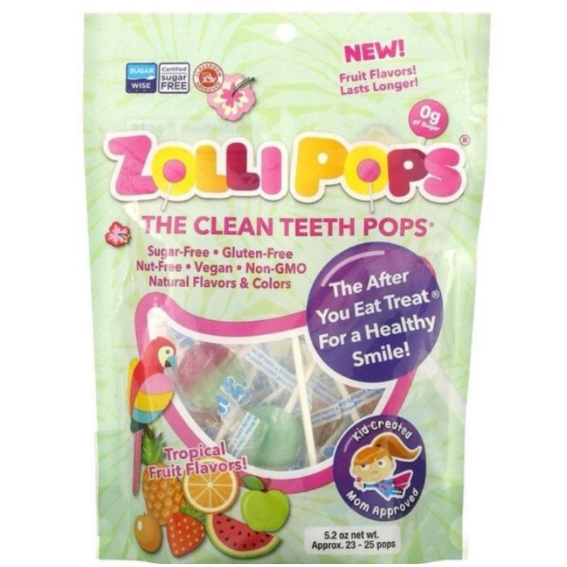 Zollipops Clean Teeth Lollipops AntiCavity Sugar Free Candy with