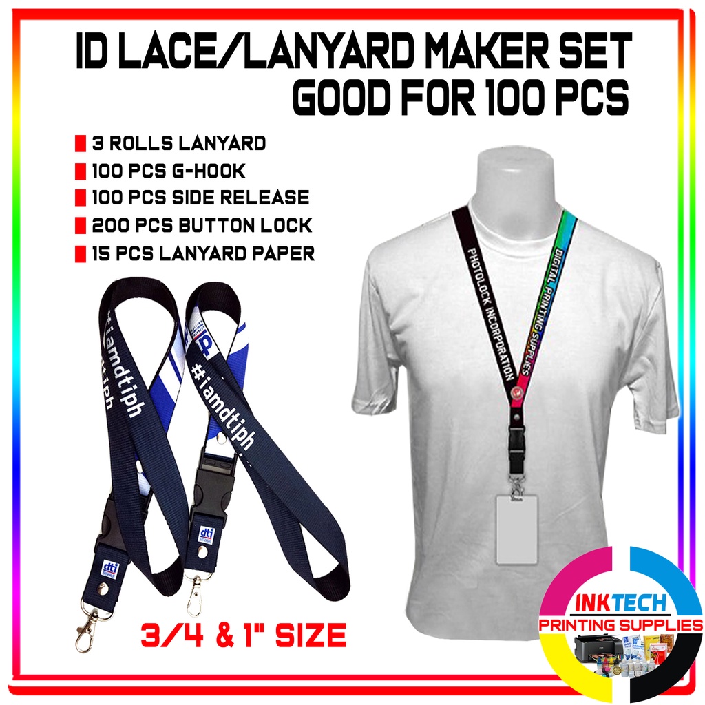 Id Lace Lanyard Maker Set Good For 100pcs 