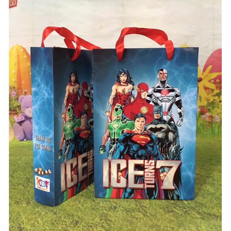 Personalized Justice League Party Loot Bag Shopee Philippines