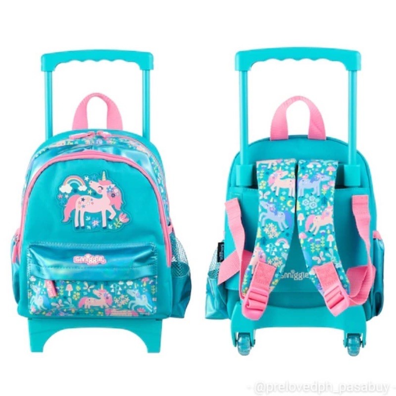 Smiggle unicorn cheap trolley bag