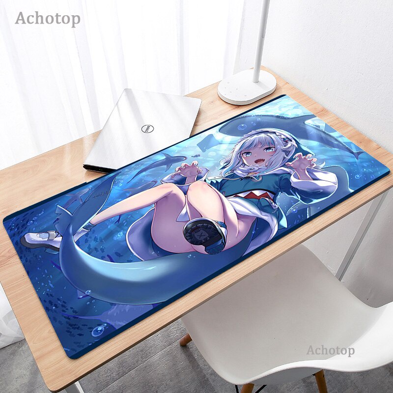 Gawr Gura Hololive Anime Gaming Mouse Pad PC Gamer Mousepad Game 80X30 ...