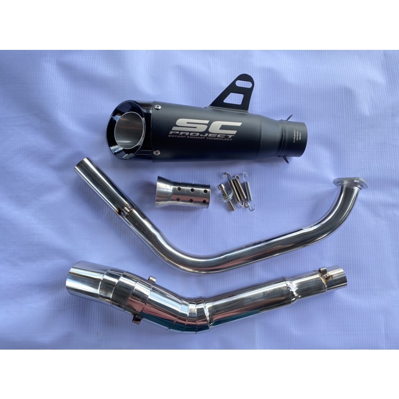 Sc Project with elbow for Yamaha SZ 150 | TFX 150 | MT 15 | XSR 155 ...