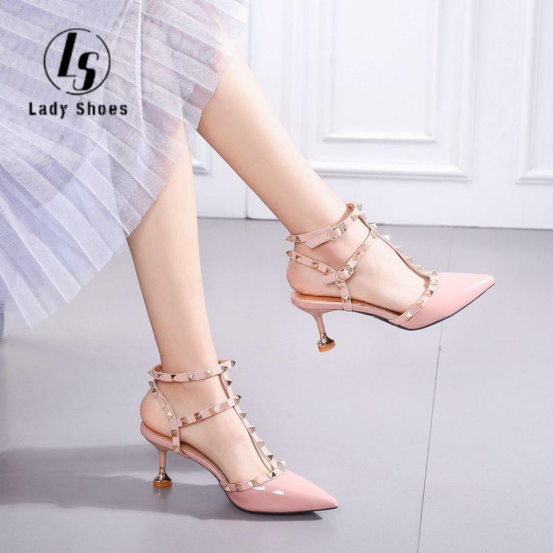 Strappy Rivets Stilleto Heels Shopee Philippines