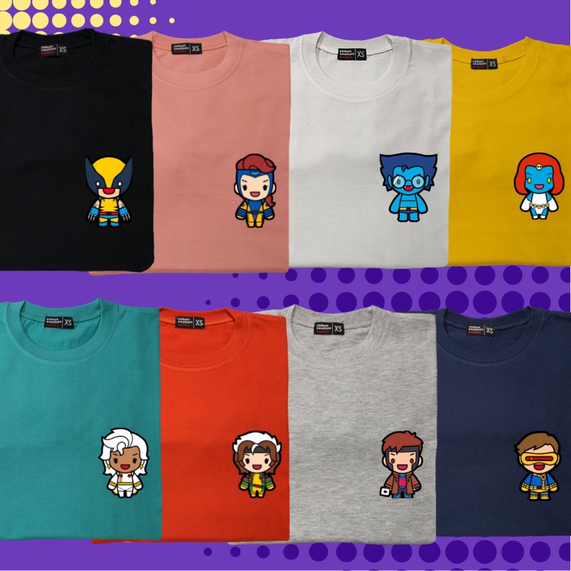 Chibi Wolverine Jean Grey Beast Mystique Storm Rogue Gambit Cyclops ...