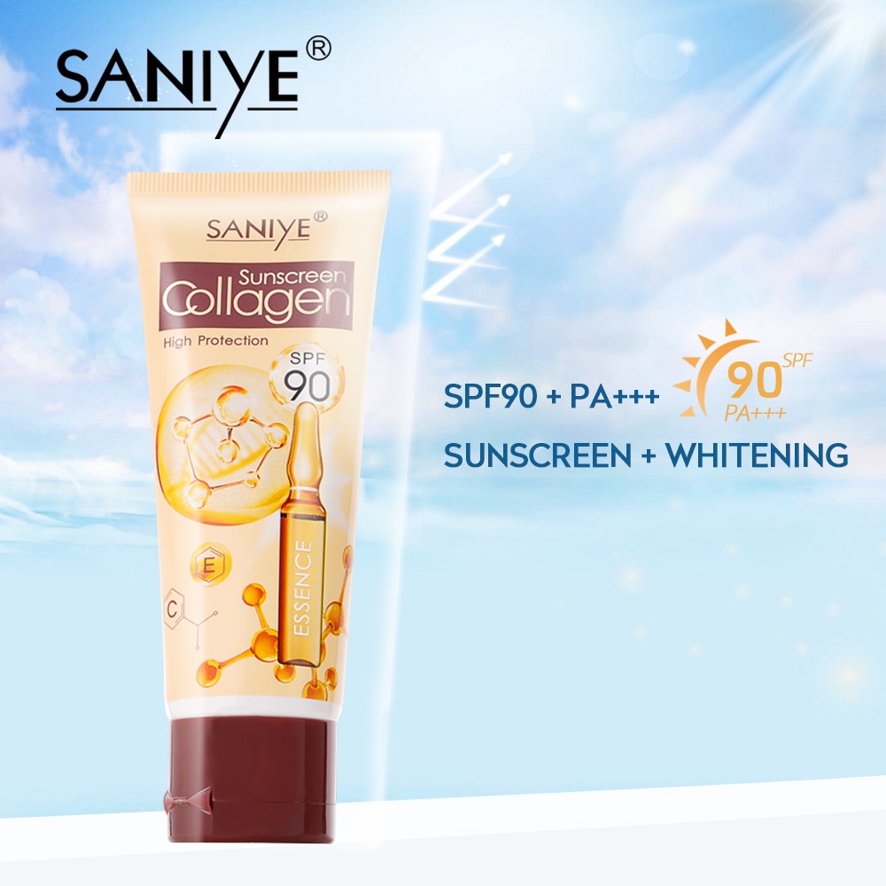 SANIYE Sunscreen SPF50+ PA+++ Sunblock Face Cream Whitening High Sun ...