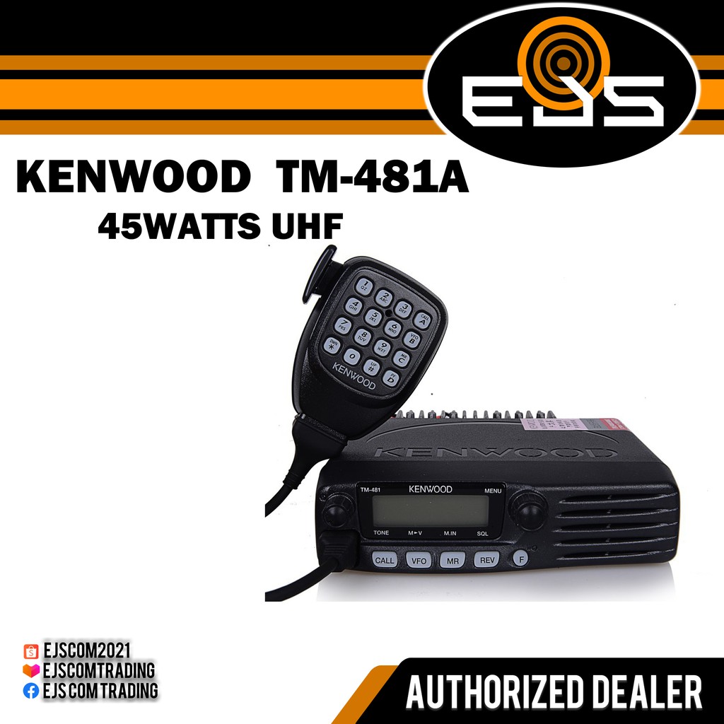 KENWOOD TM481A UHF 45WATTS WITH KEYPAD BASE RADIO (CHINA) Shopee