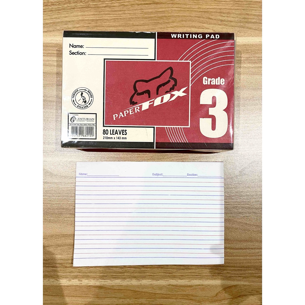 Ordinary Writing Pad 80lvs Grade 1 2 3 4 L Sold Per Pad 80 Leaves Shopee Philippines