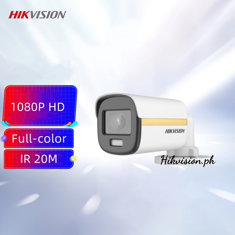 Hikvision 2MP HD Full-color With Audio Bullet CCTV Camera Outdoor Wired ...