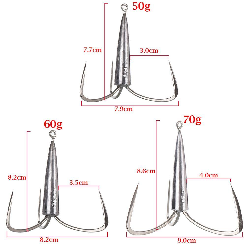 LETTER Outdoor Lead Sinker Weight Fishhook Sharp Durable Head Fishing ...