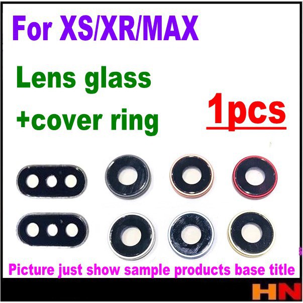 1pcs For iPhone XS XR MAX New Back Rear Camera Lens Glass Cover Ring ...