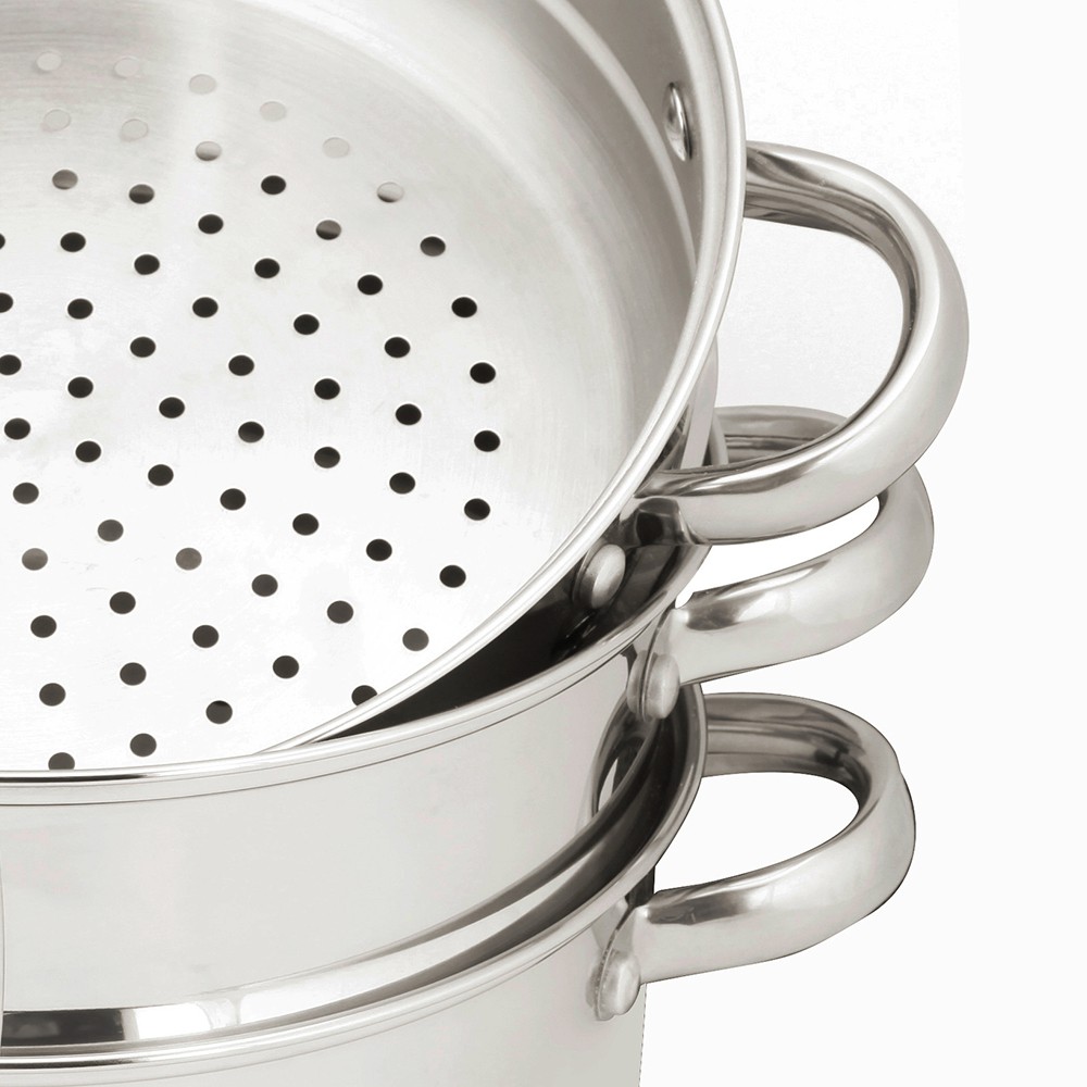 Chef's Classics Essentials Stainless Steel 3-Tier Steamer, 34cm ...
