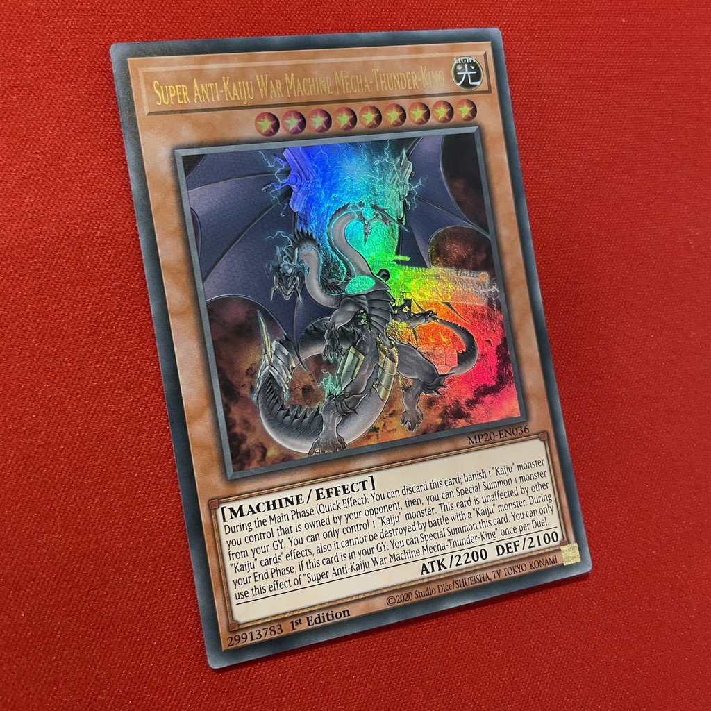 Original Yugioh Cards] Super Anti-Kaiju War Machine Mecha-Thunder-King |  Shopee Philippines