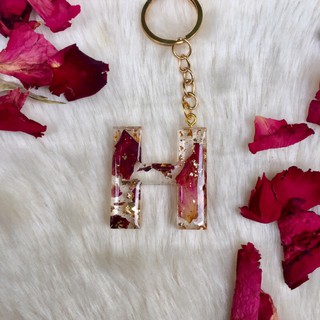 Flower Custom Letter Keychain – Art By La Co.