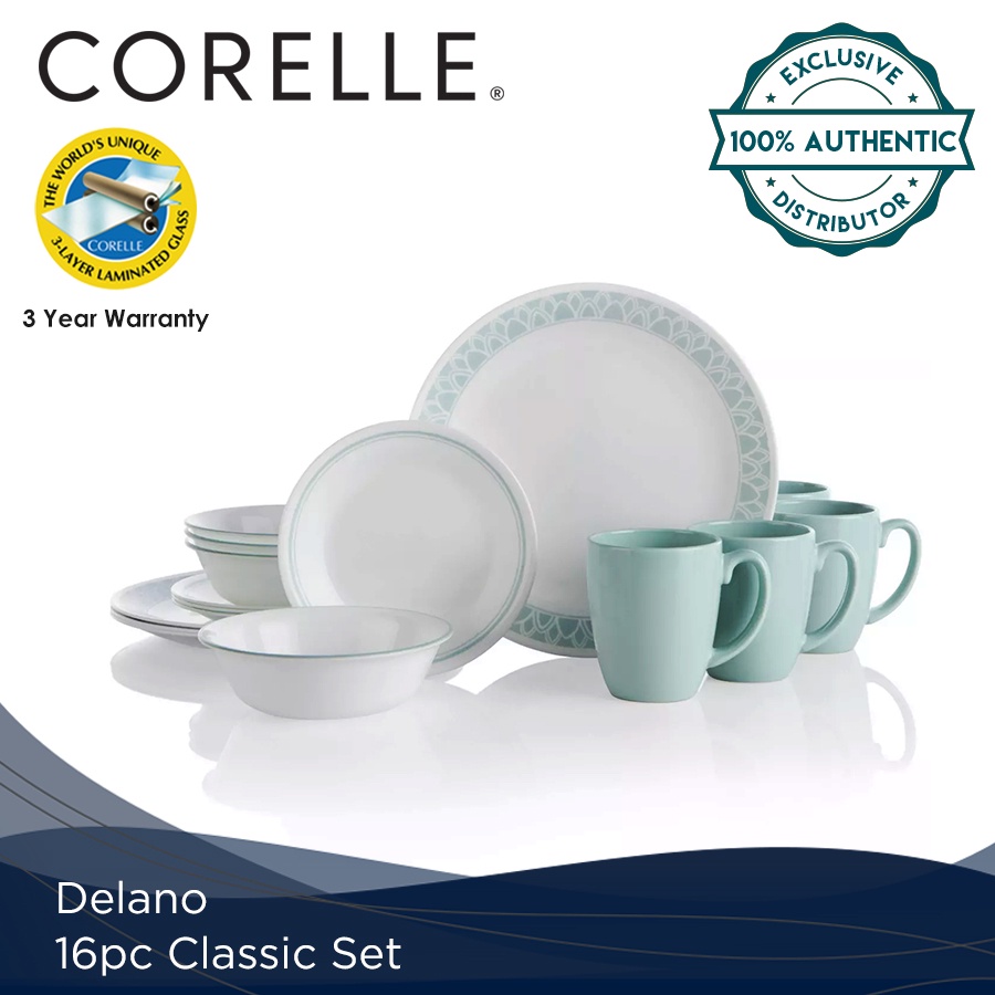 Corelle 16 Piece Classic Set Delano | Shopee Philippines