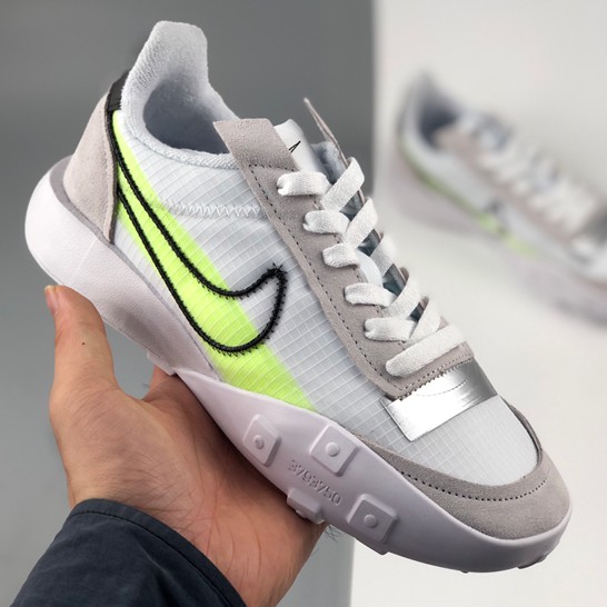 100% Original Nike Waffle Racer 2X White Casual Sneaker