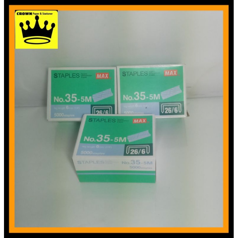 1BOX MAX STAPLE WIRE No.355M 6mm (1/4") Shopee Philippines