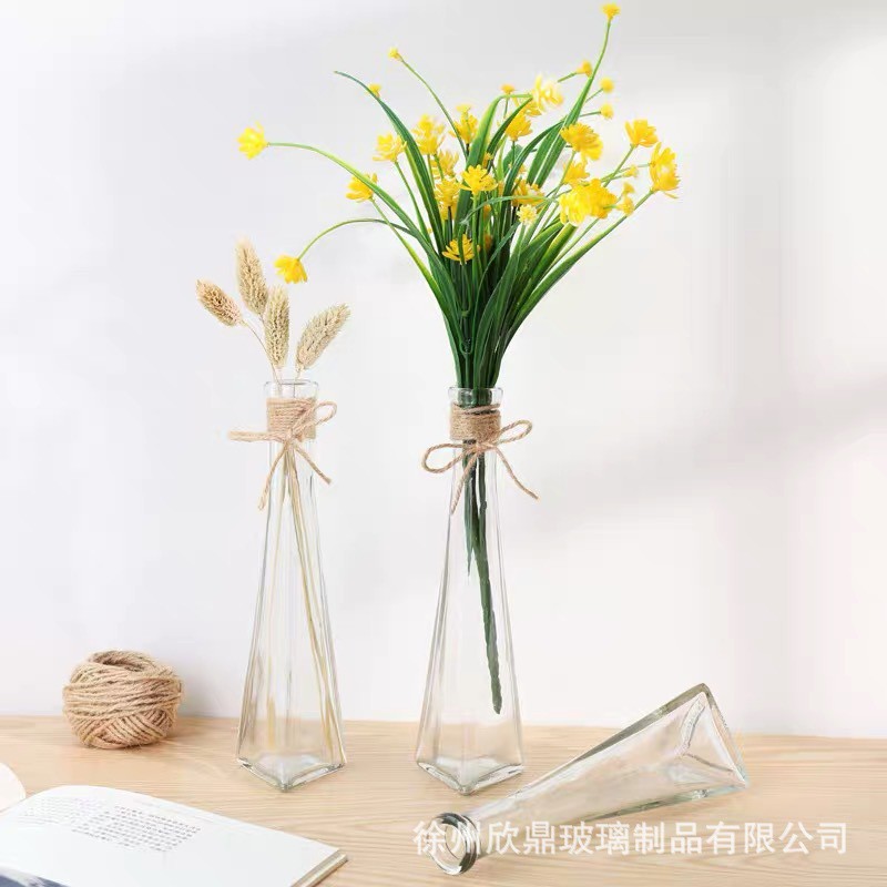 Small Tall Glass Vase / Pasu Kaca Hiasan - | Shopee Philippines