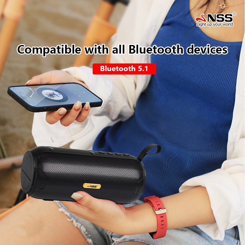 NSS MINI Speaker with Bluetooth Wireless Speaker TWS/USB/FM Function ...