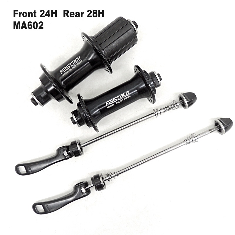 FASTACE Road bike hub sealed bearing Black/Silver 24/28/32/36 hole