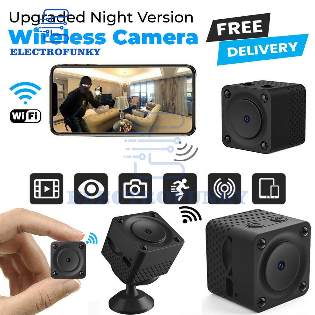 Electrofunky-HD 1080P Mini Wireless Spy Camera Hidden Wifi IP Home ...