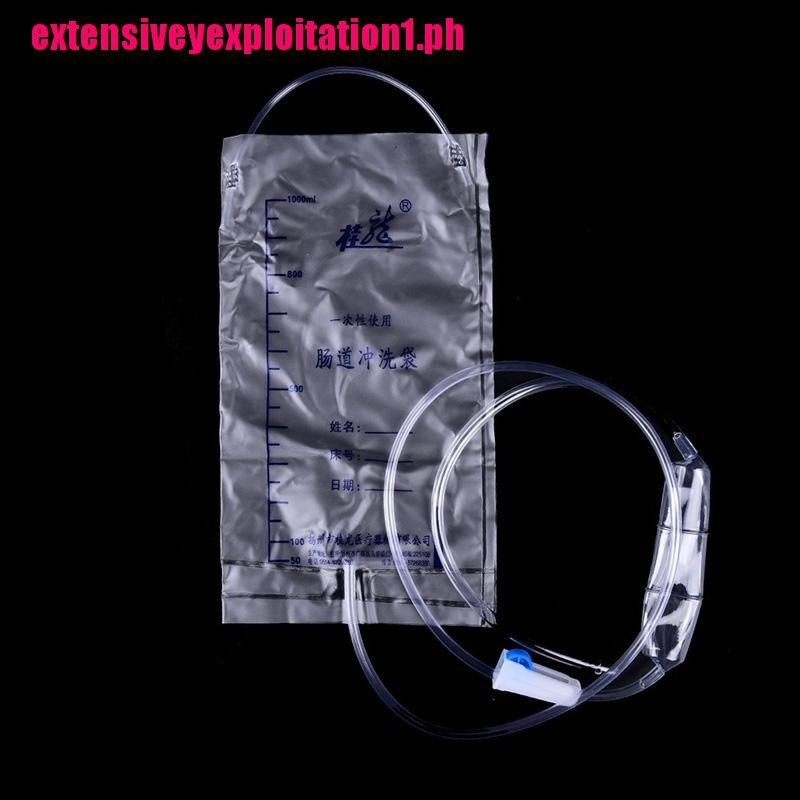 【EPPH】Disposable 1000ML Enema Bag Colonic Douche Cleansing Kit Medical ...