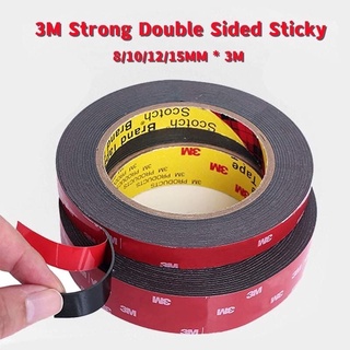 3M Foam Double-Sided Rubber Sponge DIY Office Students White Double-sided  Sticky Tape Craft Self Adhesive Mounting Pad Adhesive Tape
