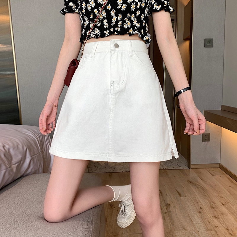 High waisted 2025 white skirt 2020