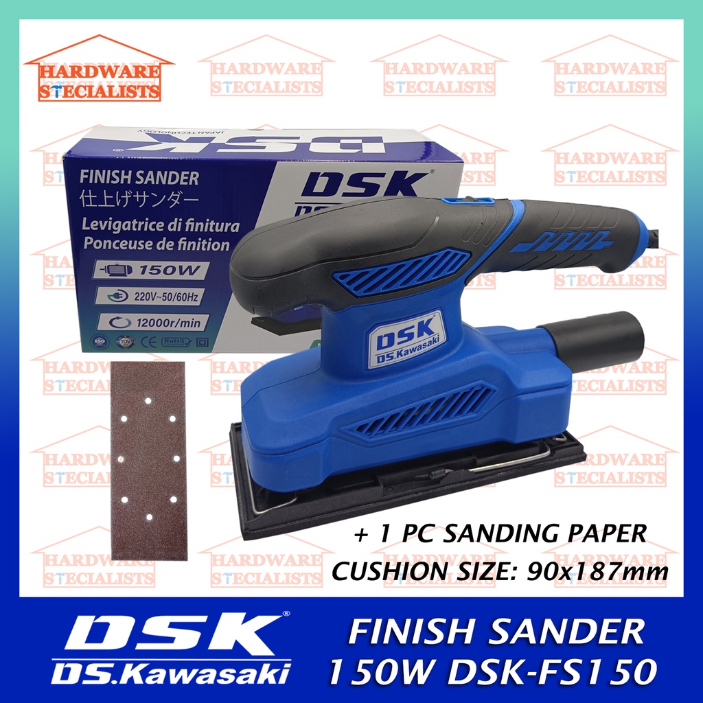 DS Kawasaki Finish Sander 150W DSKFS150 Original Authentic Shopee