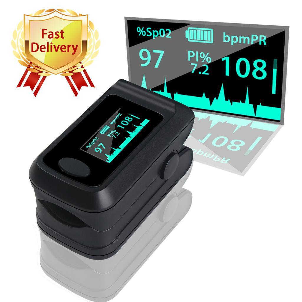 Pulse oximeter fingertip, Portable Blood Oxygen Saturation Monitor for ...