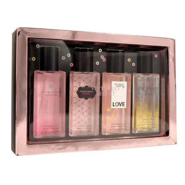 Victoria's Secret THE BEST OF MIST 4 PC Fragrance Mist Gift Set