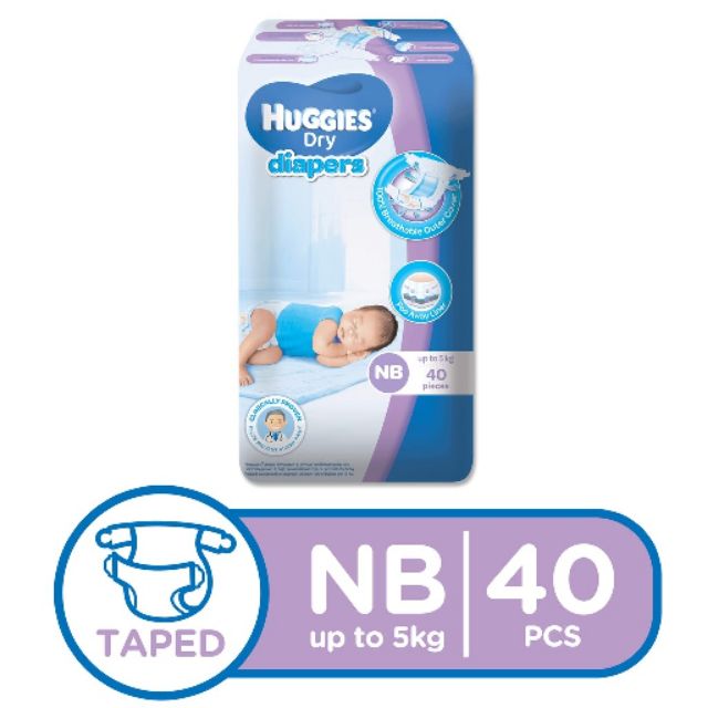 Huggies Dry Diapers (NB) Shopee Philippines