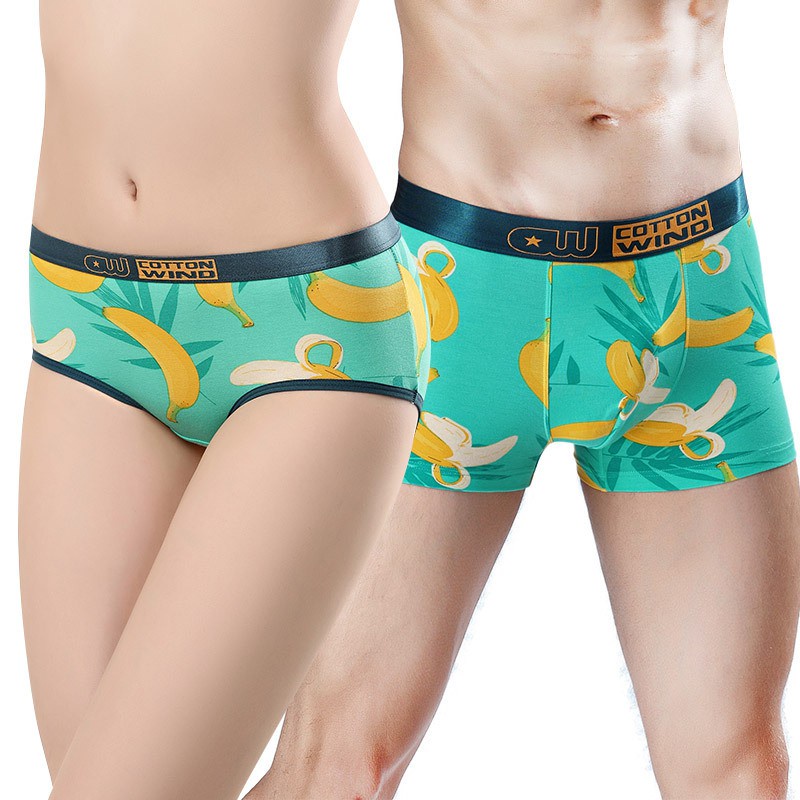 Matching Underwear Men Women  Cotton Boxer Briefs Underwears