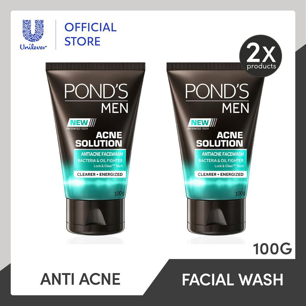 Pond S Men Acne Solution Anti Acne Facial Wash G X Shopee Philippines