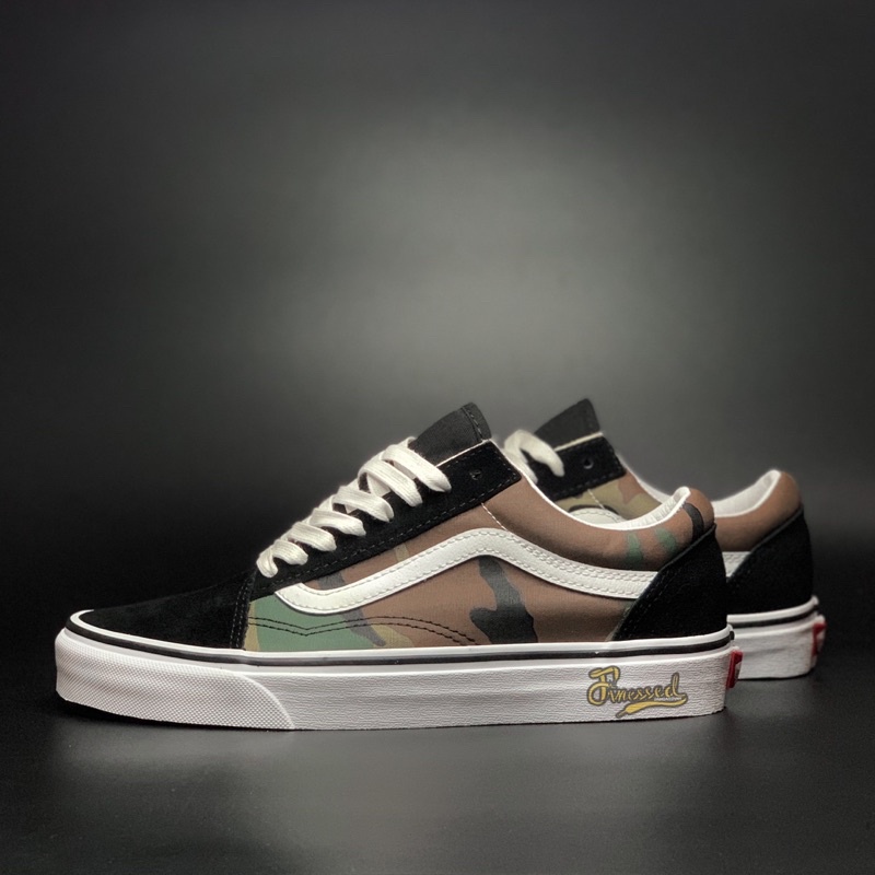 Camo vans shop old school