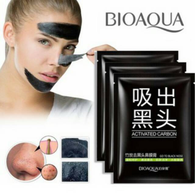 Atb Bioaqua 3 Step Nose Pack | Black Heads Remover (Bioaqua Face Mask ...