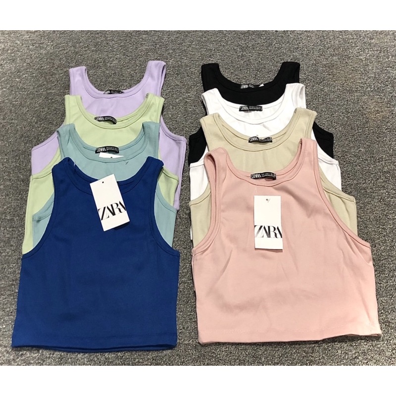 ZARA RACERBACK TANK TOP / CROPTOP (OVERRUN FROM BANGLADESH) | Shopee ...
