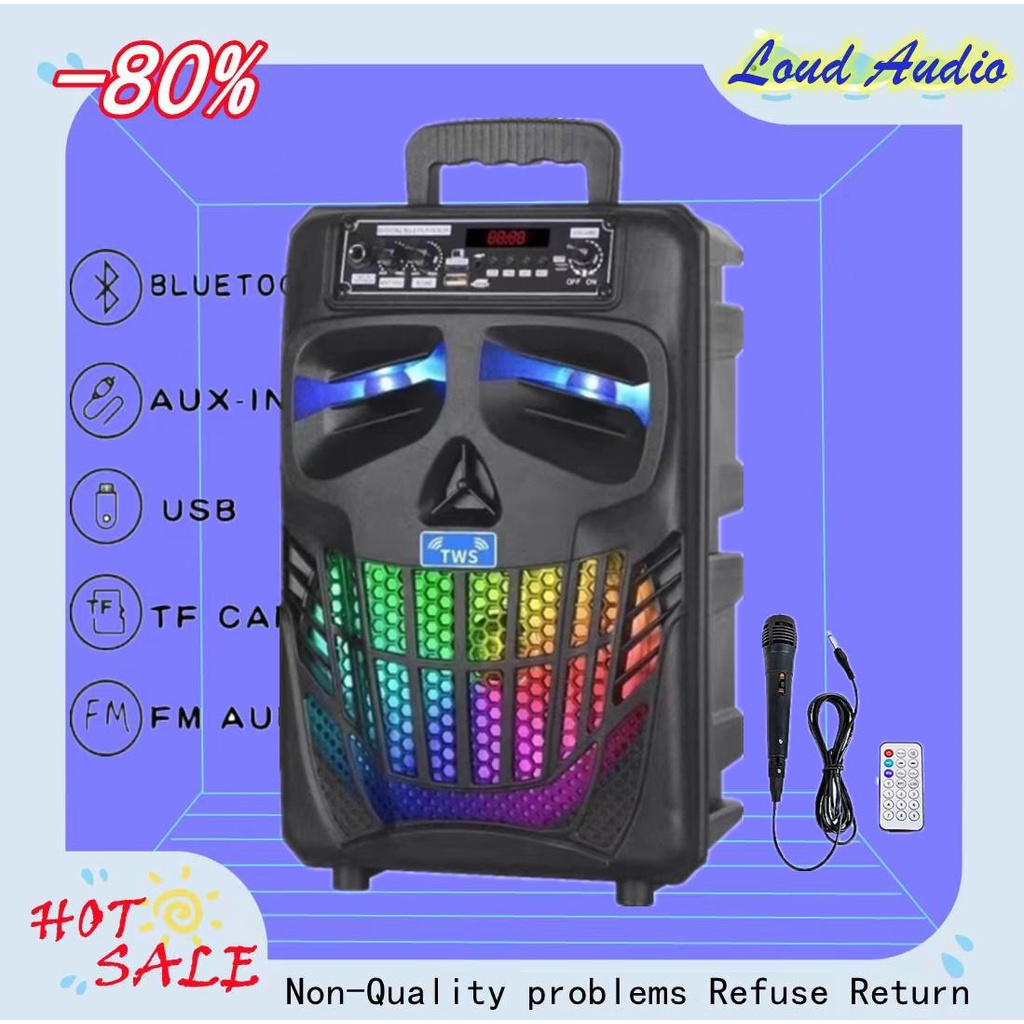 NB1 SERIES 8 Inch Karaoke Wireless Bluetooth Speaker With FREE MIC